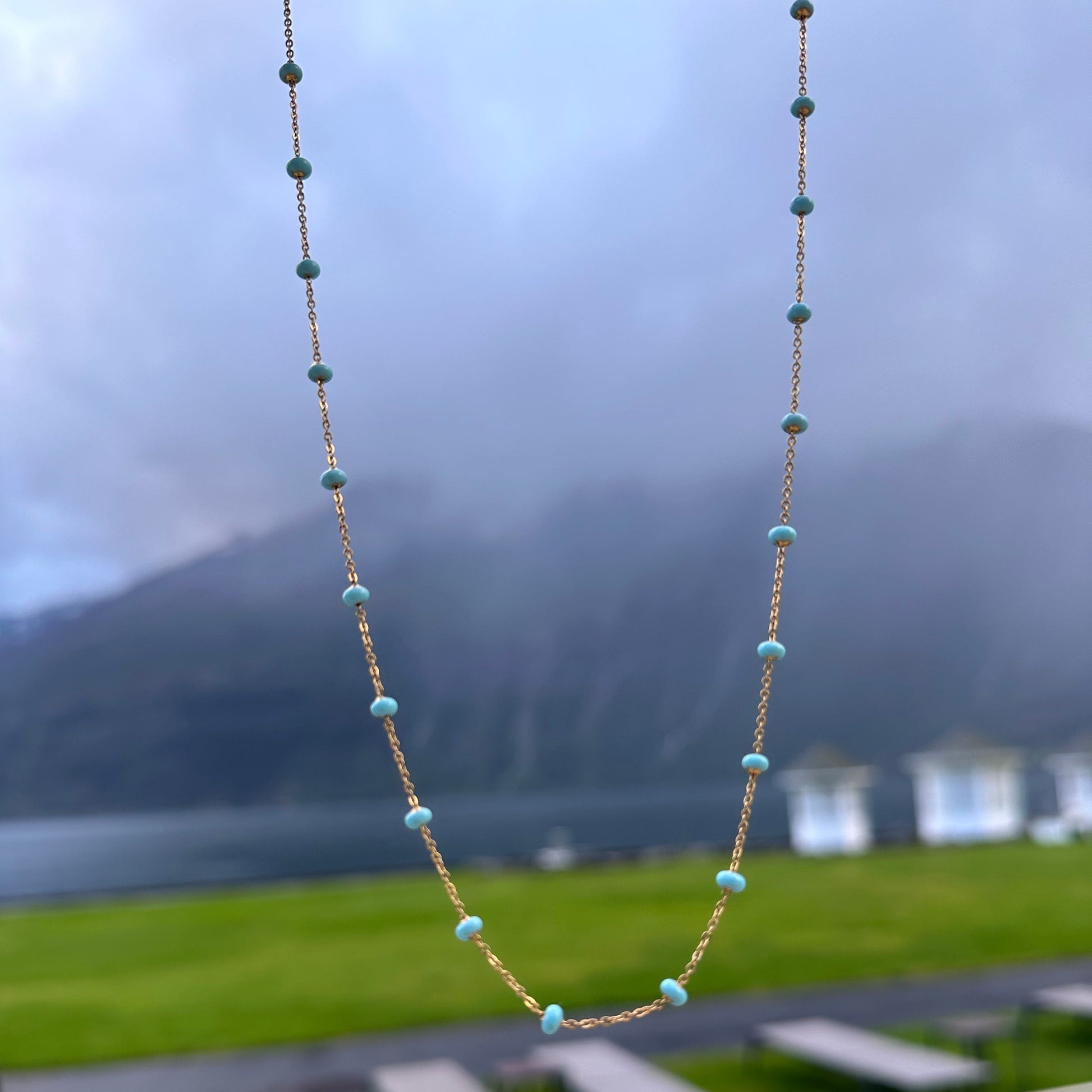 DRIP JEWELRY NECKLACES Turquoise Satellite Necklace