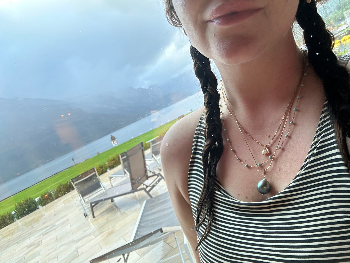 DRIP JEWELRY NECKLACES Turquoise Satellite Necklace