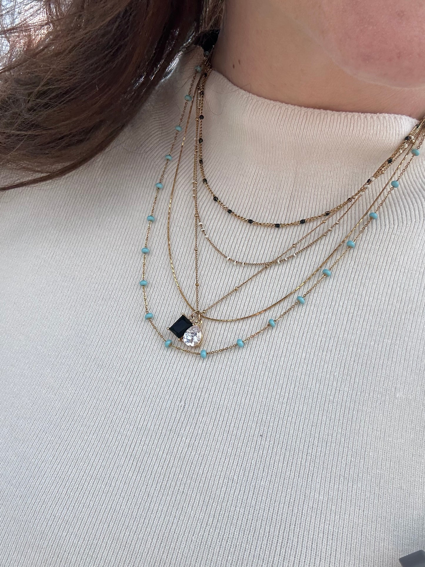 DRIP JEWELRY NECKLACES Turquoise Satellite Necklace