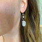 DRIP JEWELRY Oval and square earrings