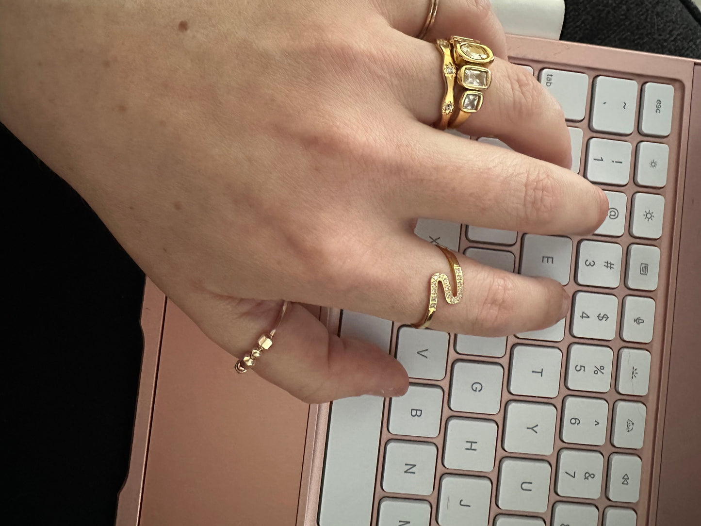 DRIP JEWELRY RINGS 5 Stone Ring