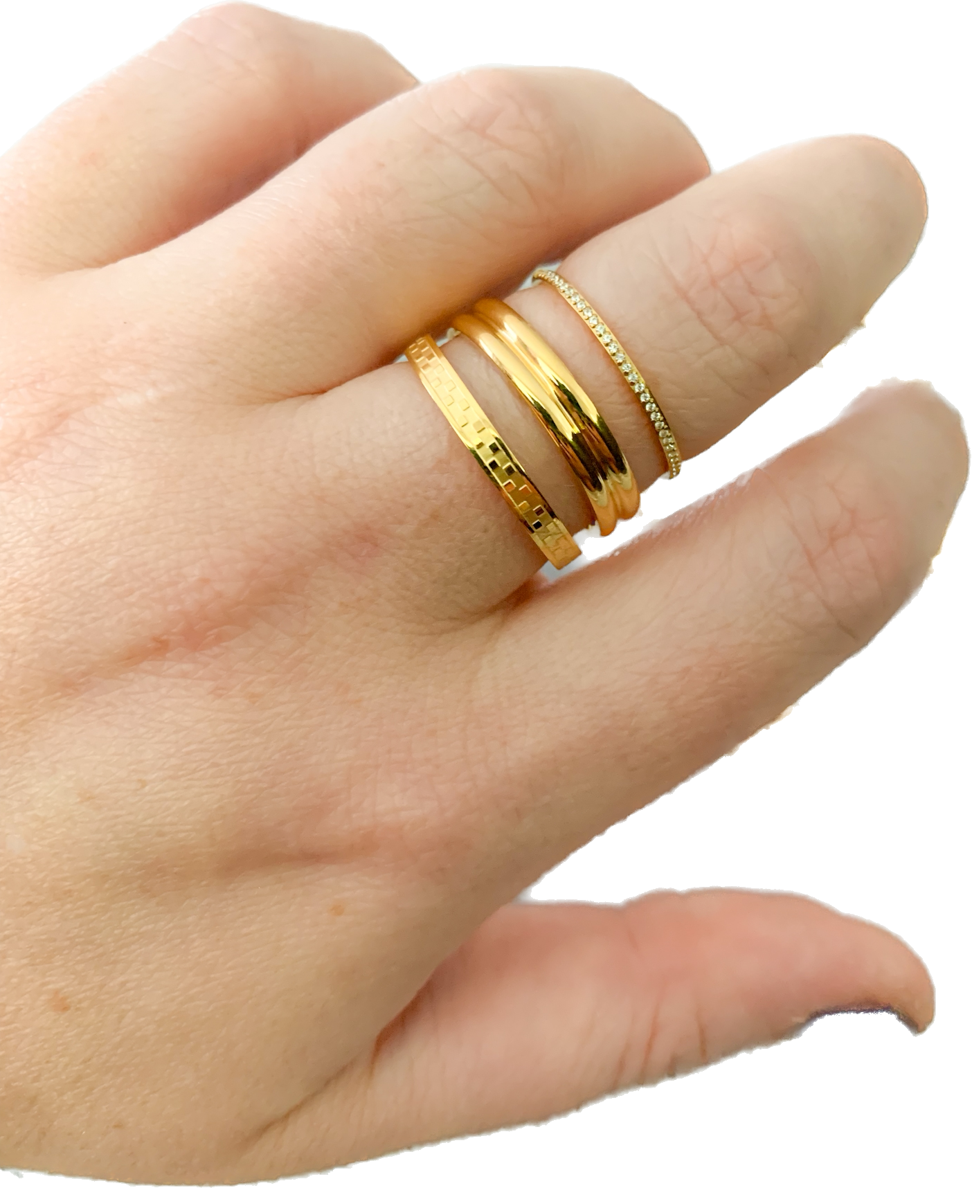 DRIP JEWELRY Rings Checkered Ring (size 5-10)