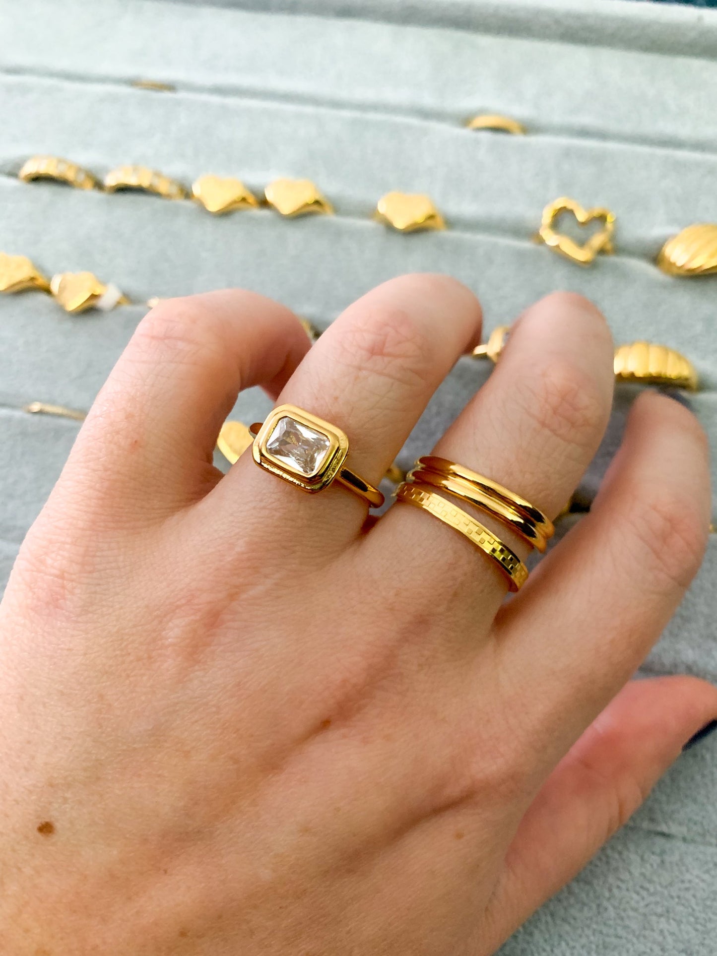 DRIP JEWELRY Rings Double Band Ring (size 5-10)