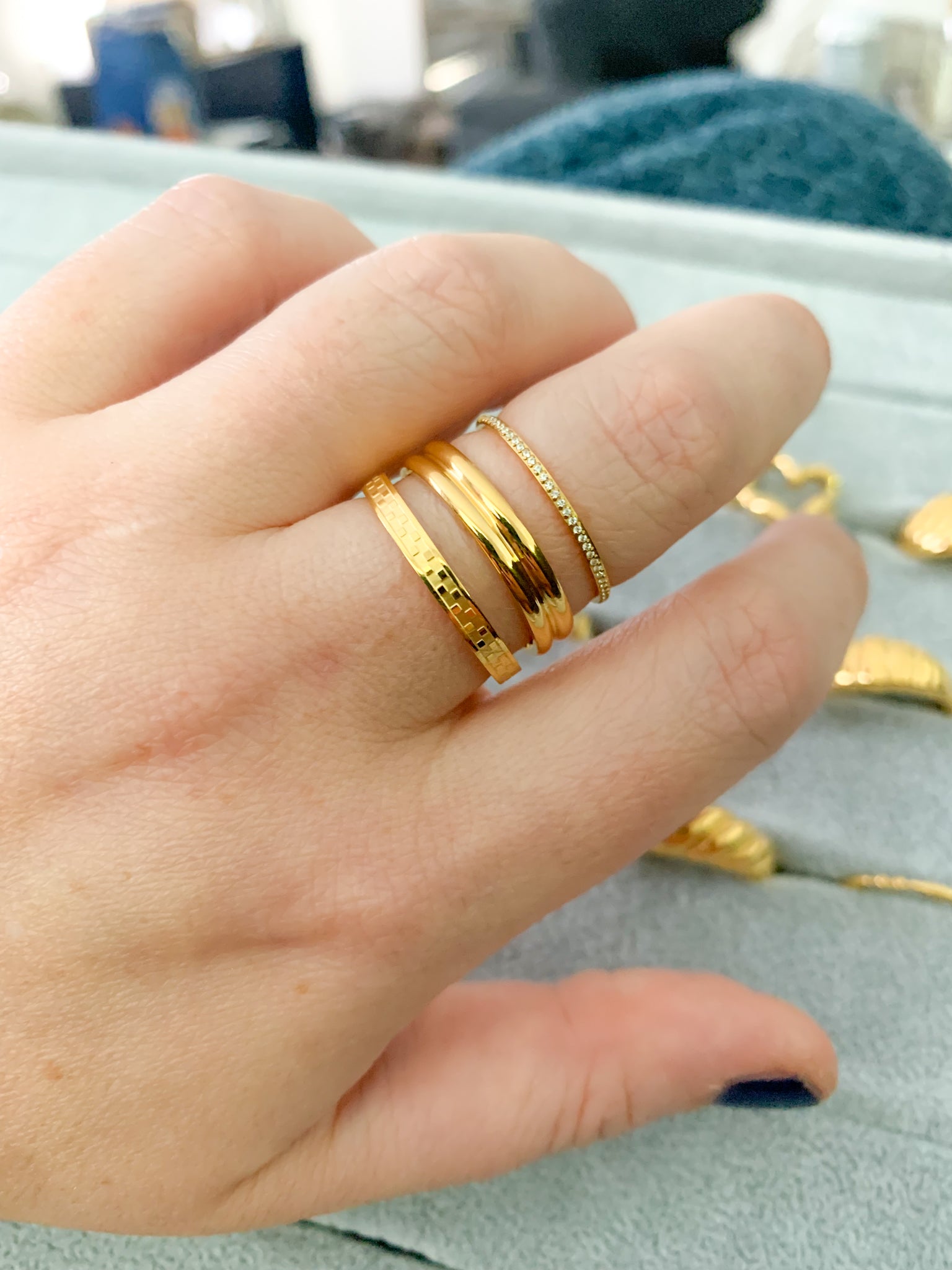 DRIP JEWELRY Rings Double Band Ring (size 5-10)