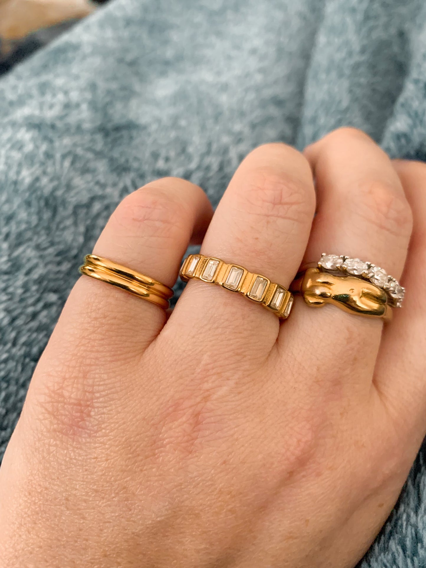 DRIP JEWELRY Rings Double Band Ring (size 5-10)