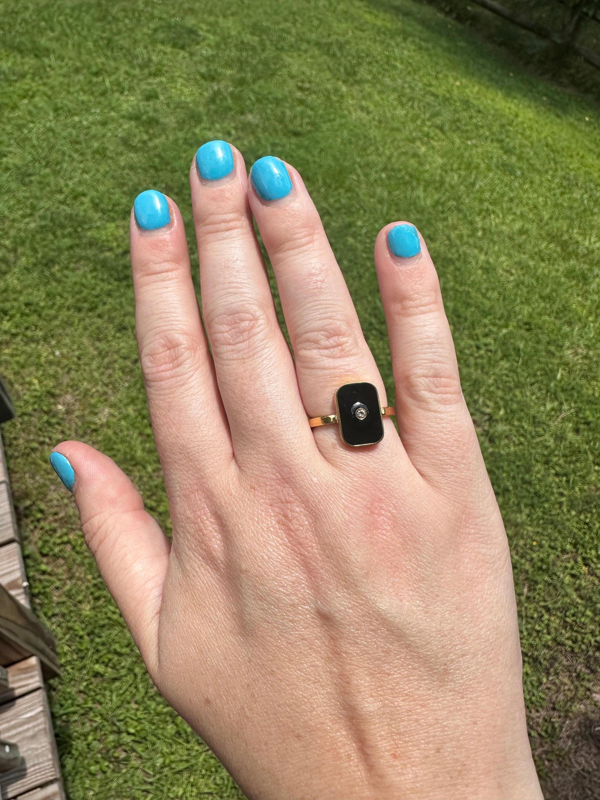 DRIP JEWELRY RINGS Onyx Ring (size 5-8)