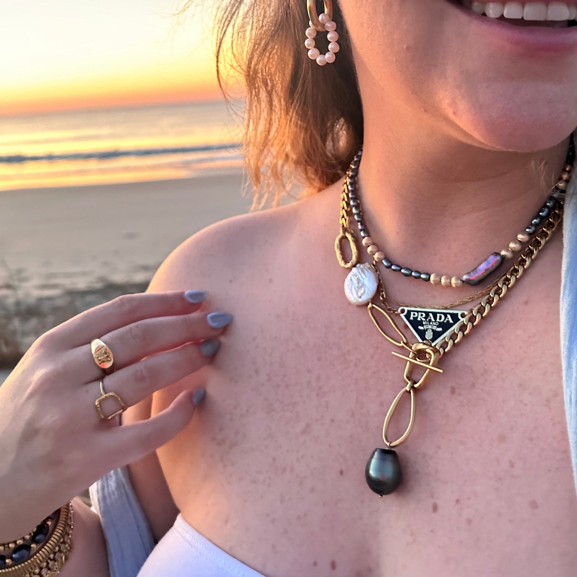 DRIP JEWELRY Rings Open Square Ring