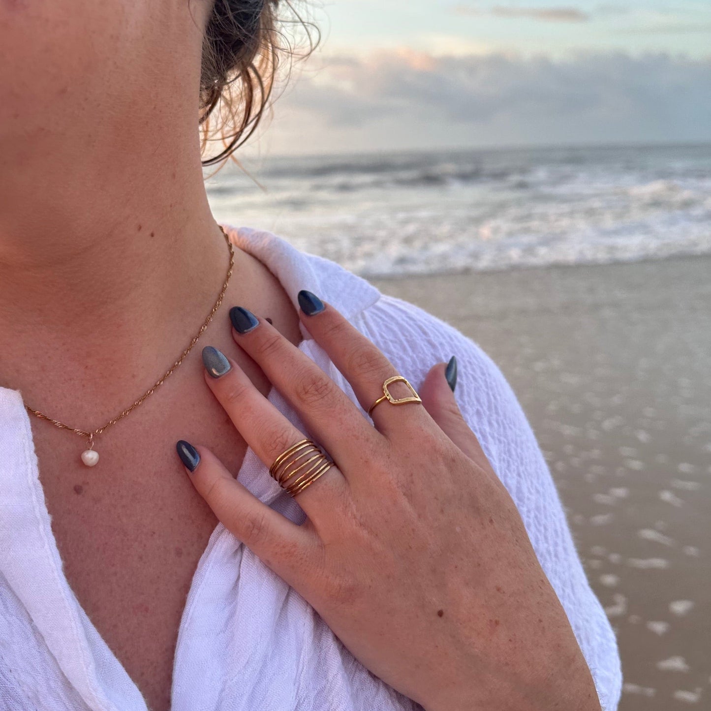 DRIP JEWELRY Rings Open Square Ring