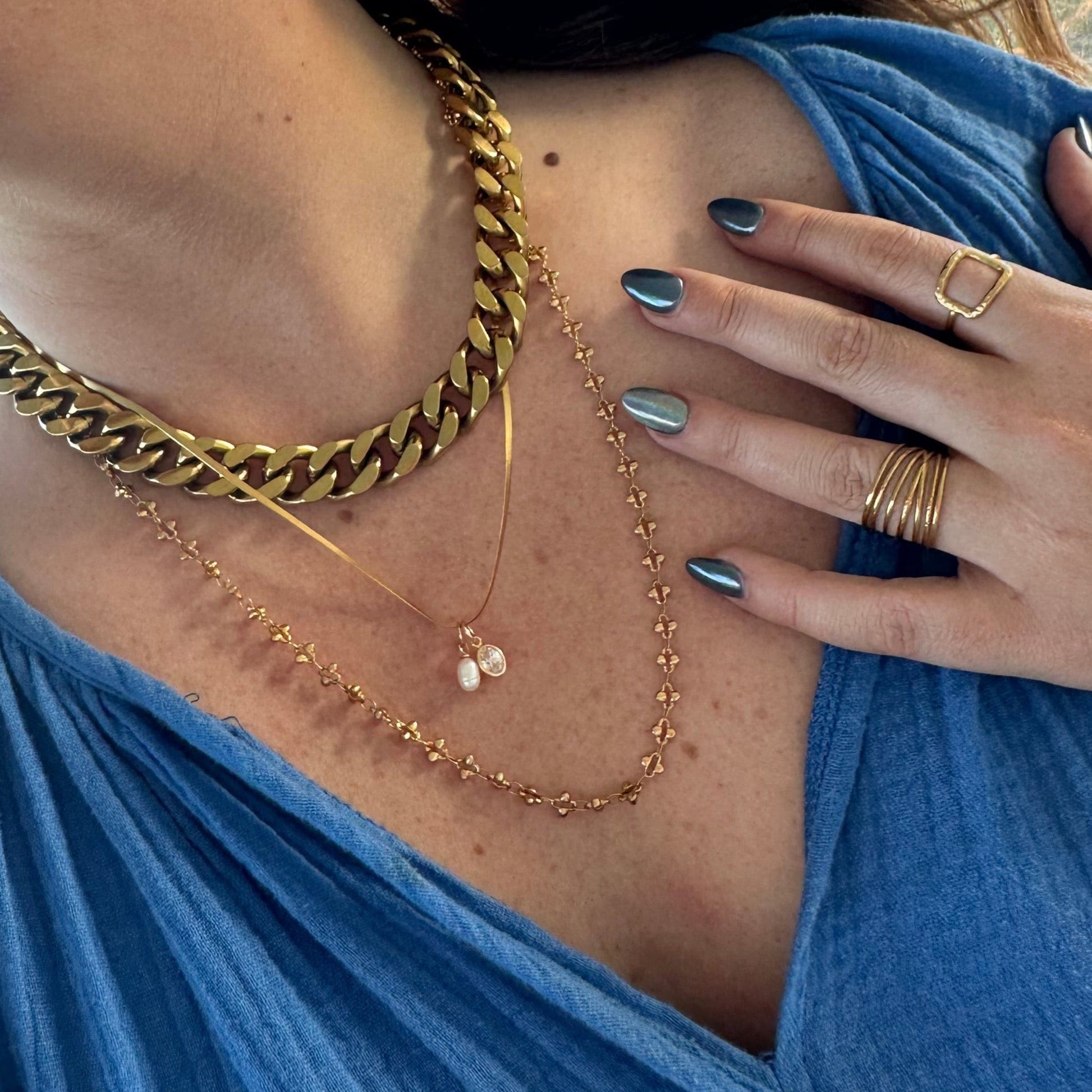 DRIP JEWELRY Rings Open Square Ring