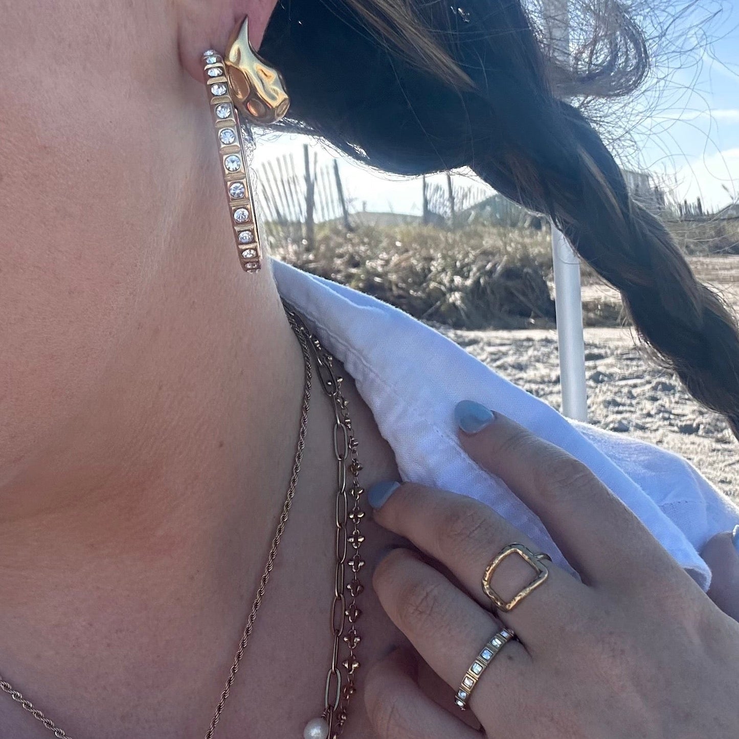 DRIP JEWELRY Rings Open Square Ring