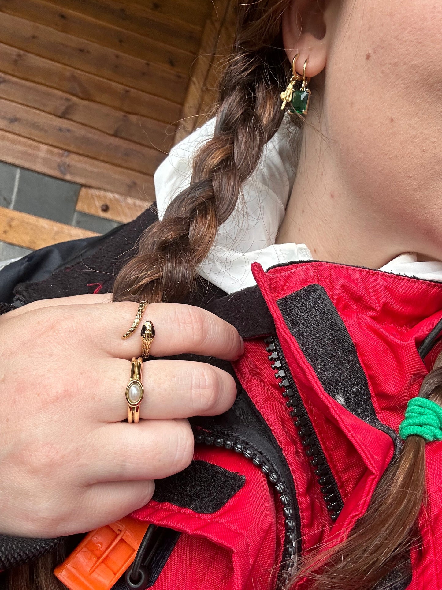 DRIP JEWELRY RINGS Pearl Oval Ring (size 6-8)