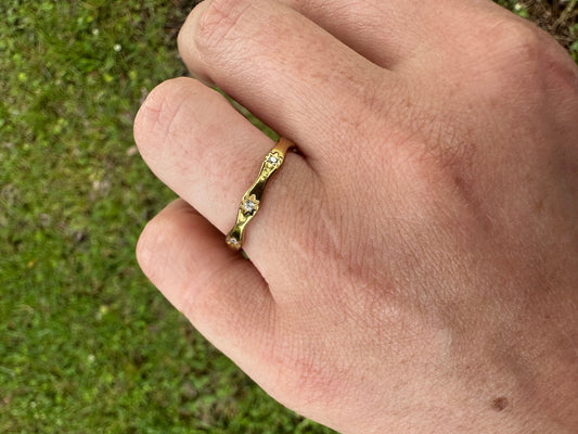 DRIP JEWELRY RINGS Wavy Infinity Ring