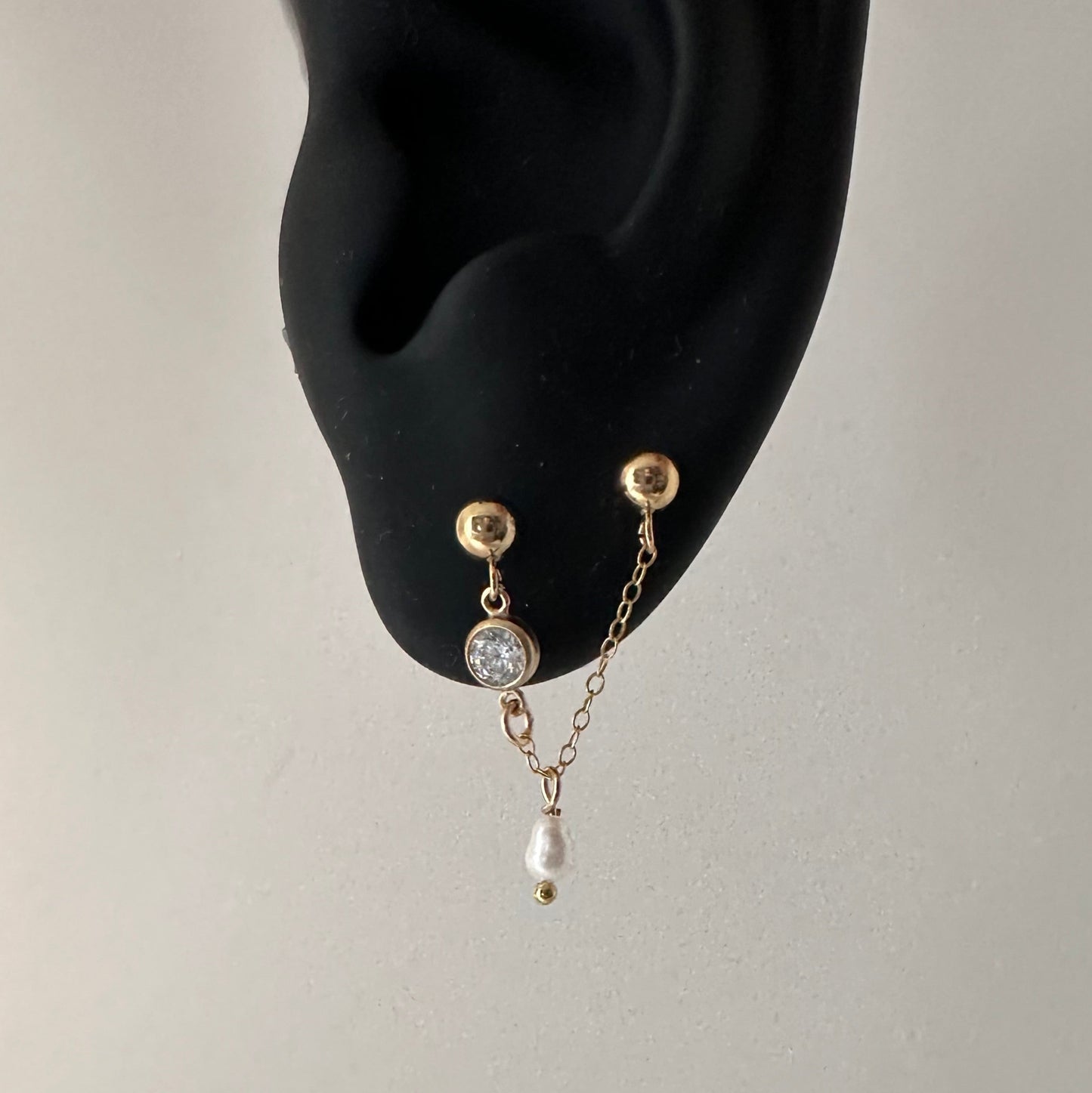 DRIP JEWELRY Seagate double earrings