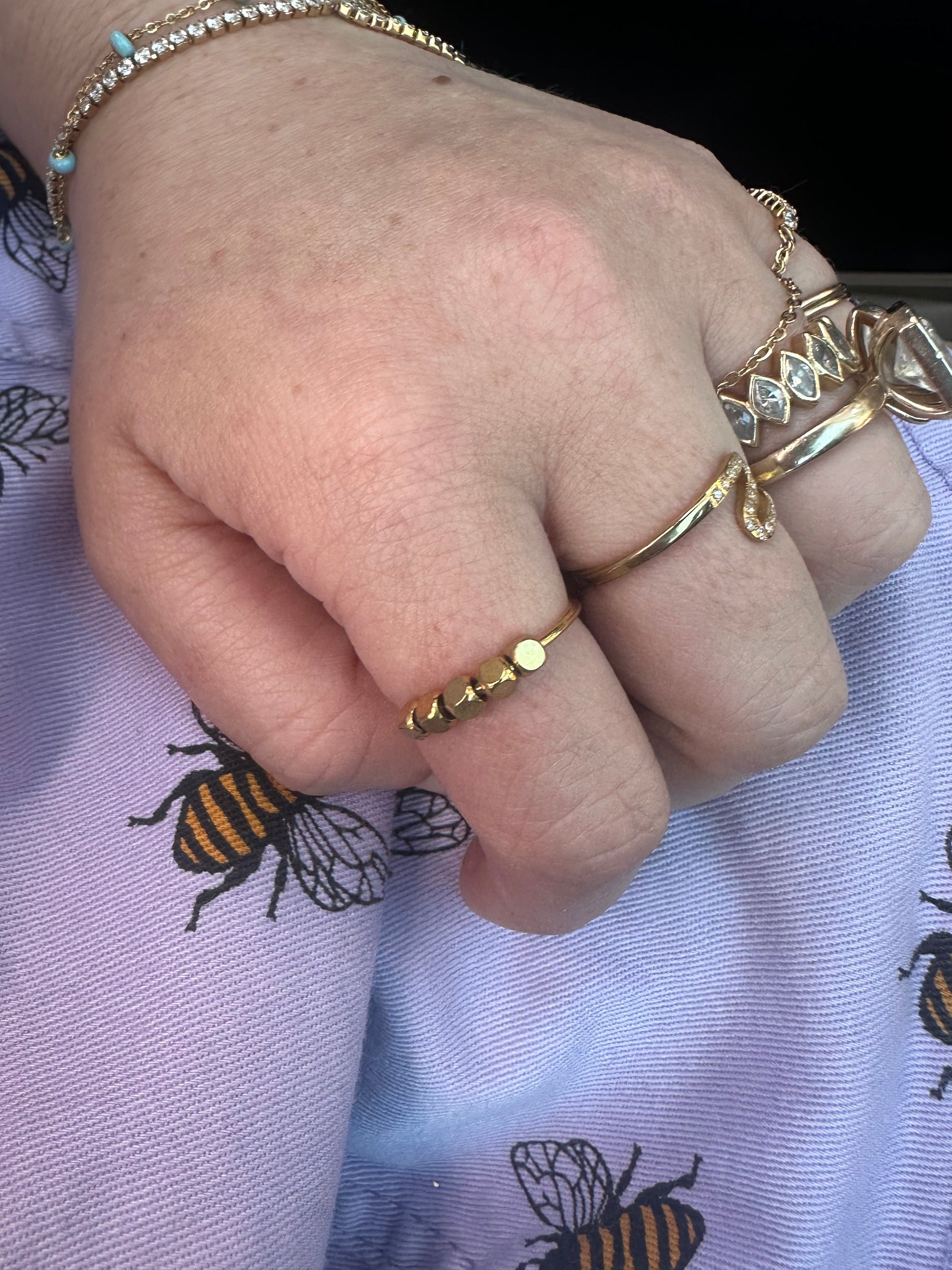 DRIP JEWELRY Stainless Steel Fidget Ring