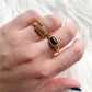 DRIP JEWELRY Black Stone Rope Ring