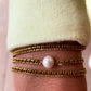 DRIP JEWELRY Bracelets Pearl on feather bracelet