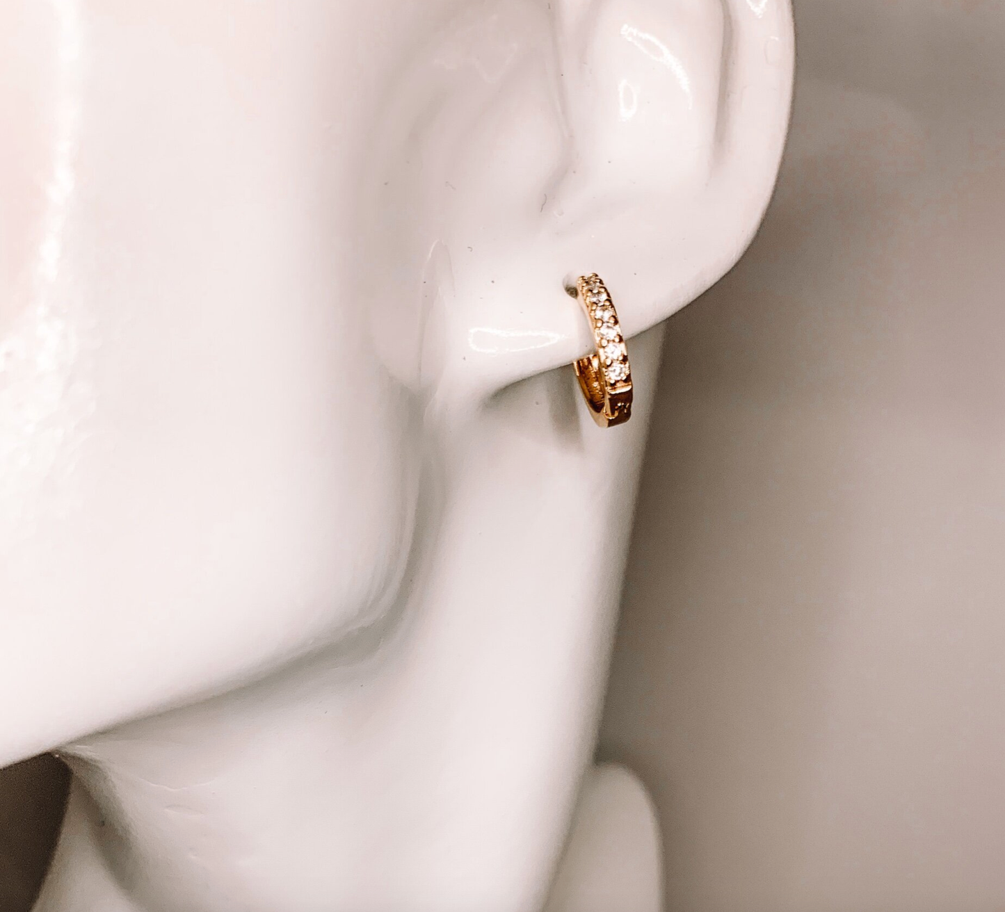 DRIP JEWELRY BY AK Earrings baby sparkle huggie