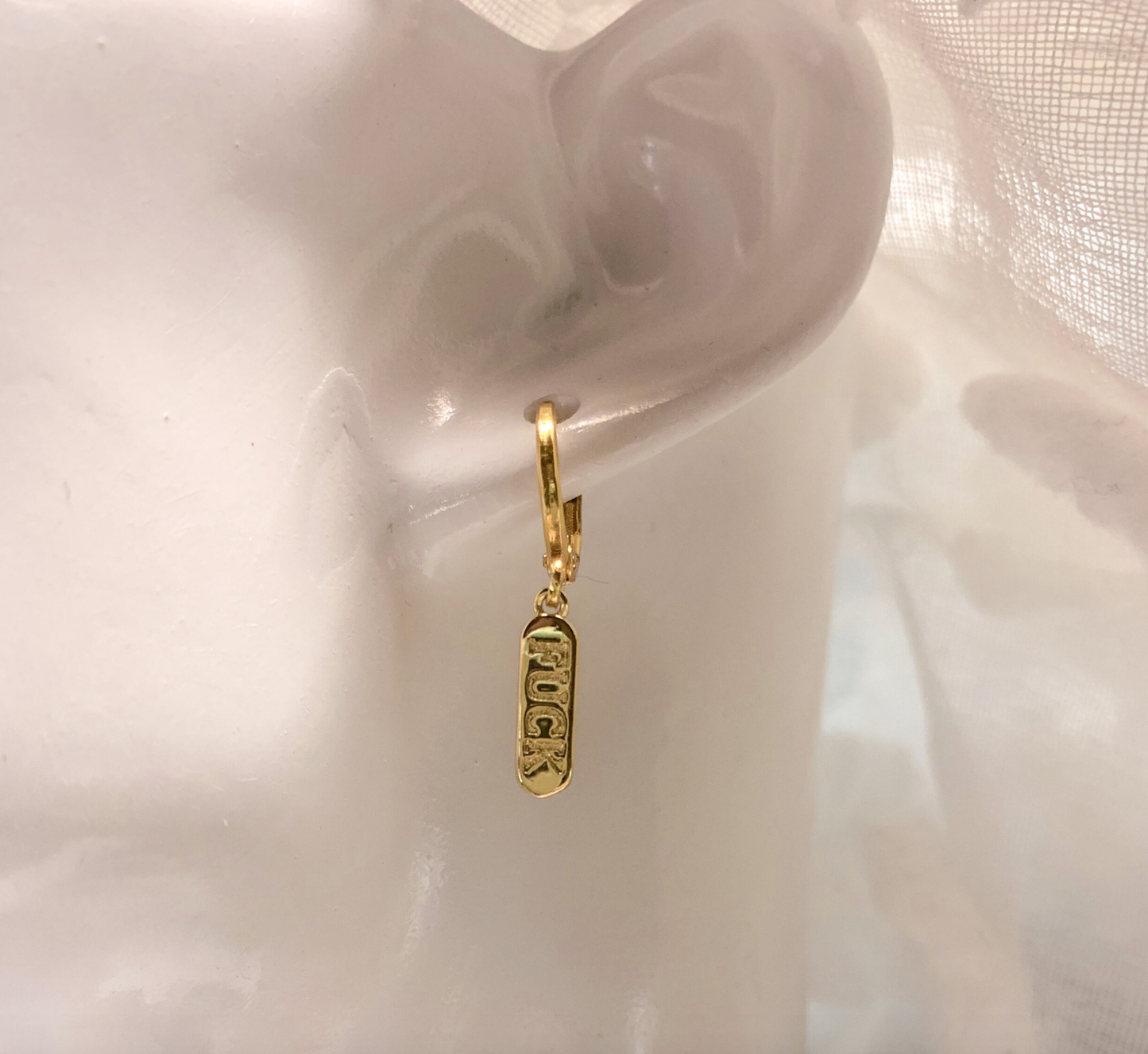 DRIP JEWELRY BY AK Earrings fuck huggie