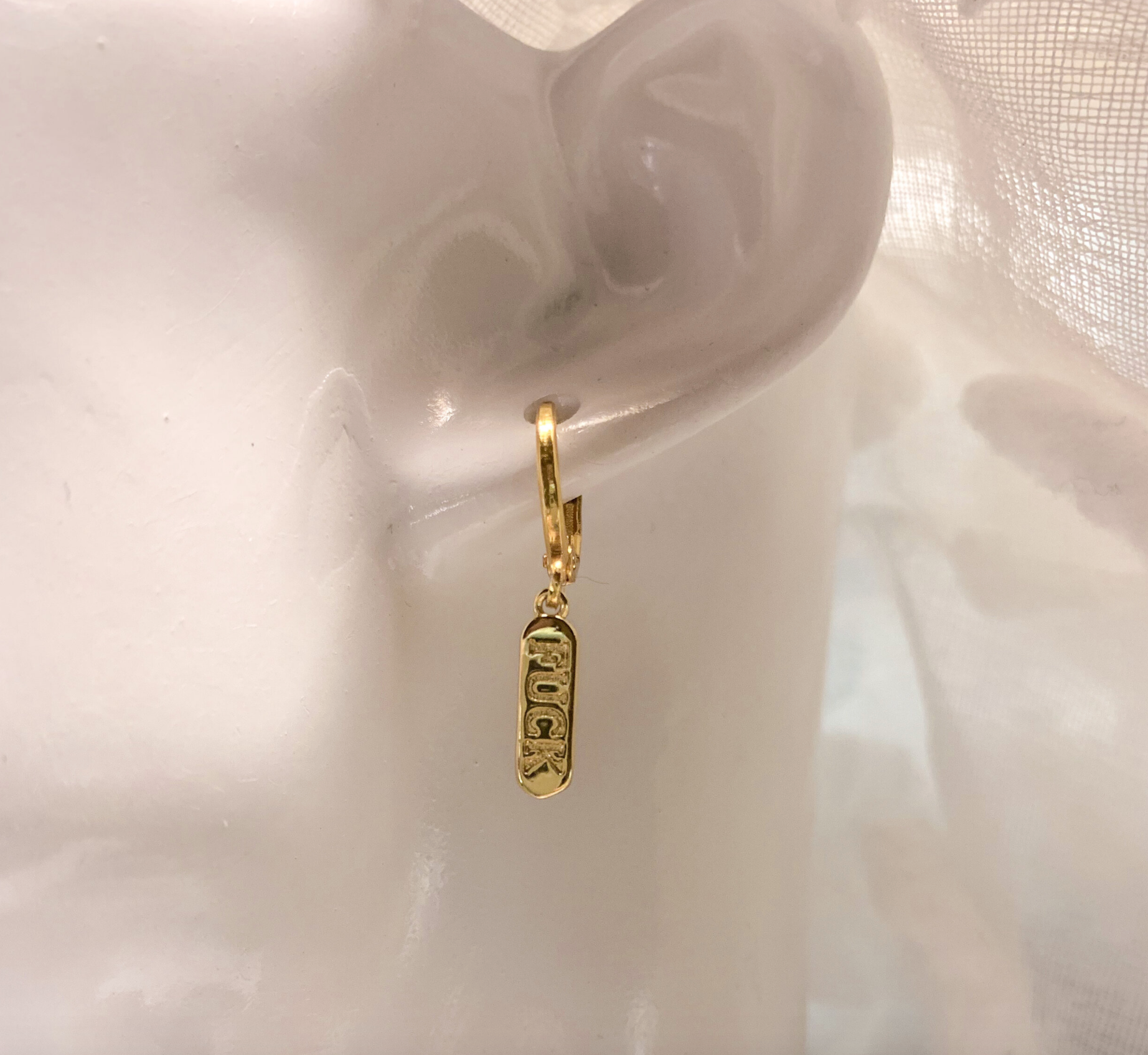DRIP JEWELRY BY AK Earrings fuck huggie