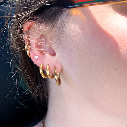 DRIP JEWELRY BY AK Earrings Perfect Hoops : 3 sizes