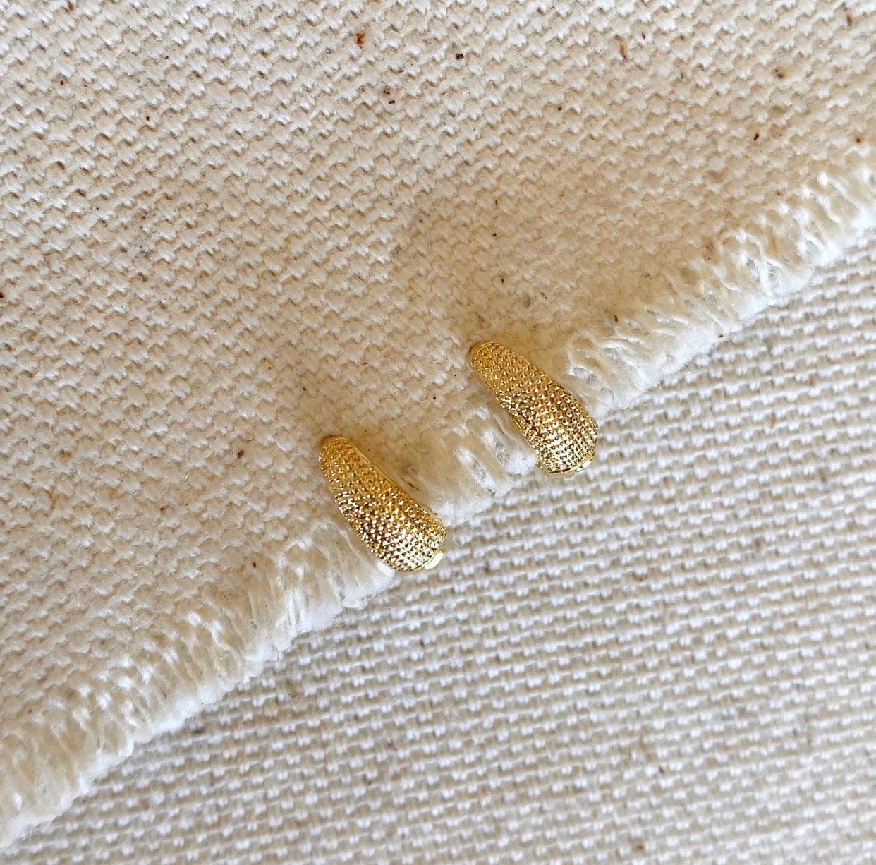 DRIP JEWELRY Earrings Textured Baby Huggies