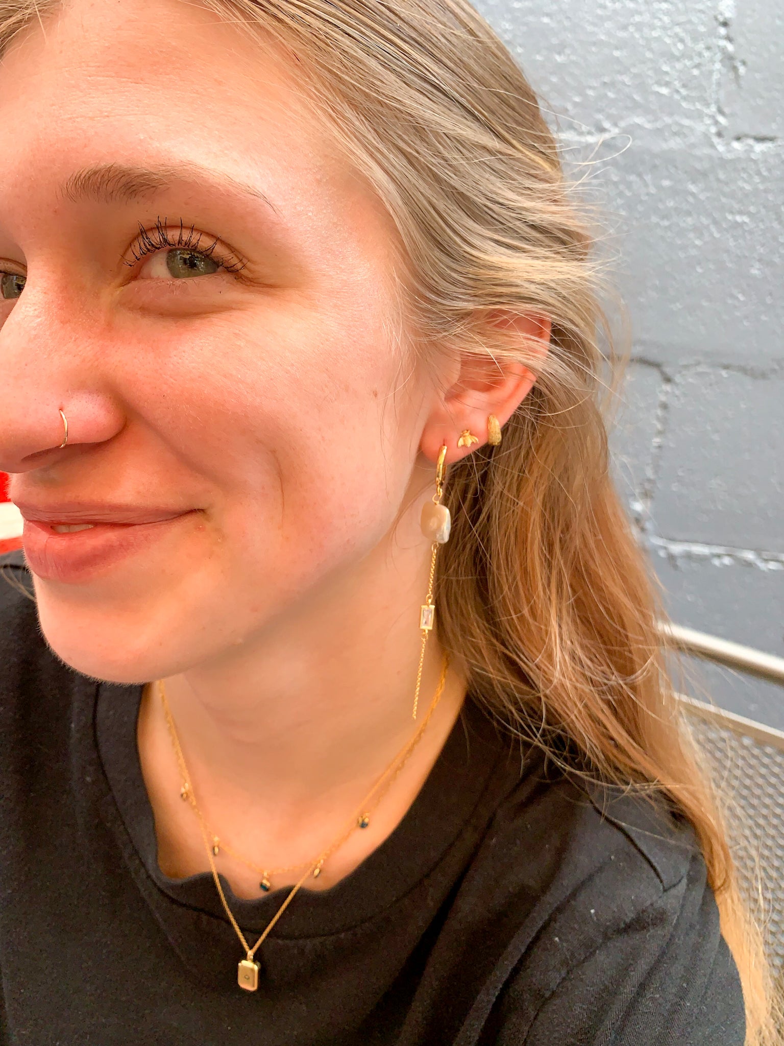 DRIP JEWELRY Earrings Textured Baby Huggies