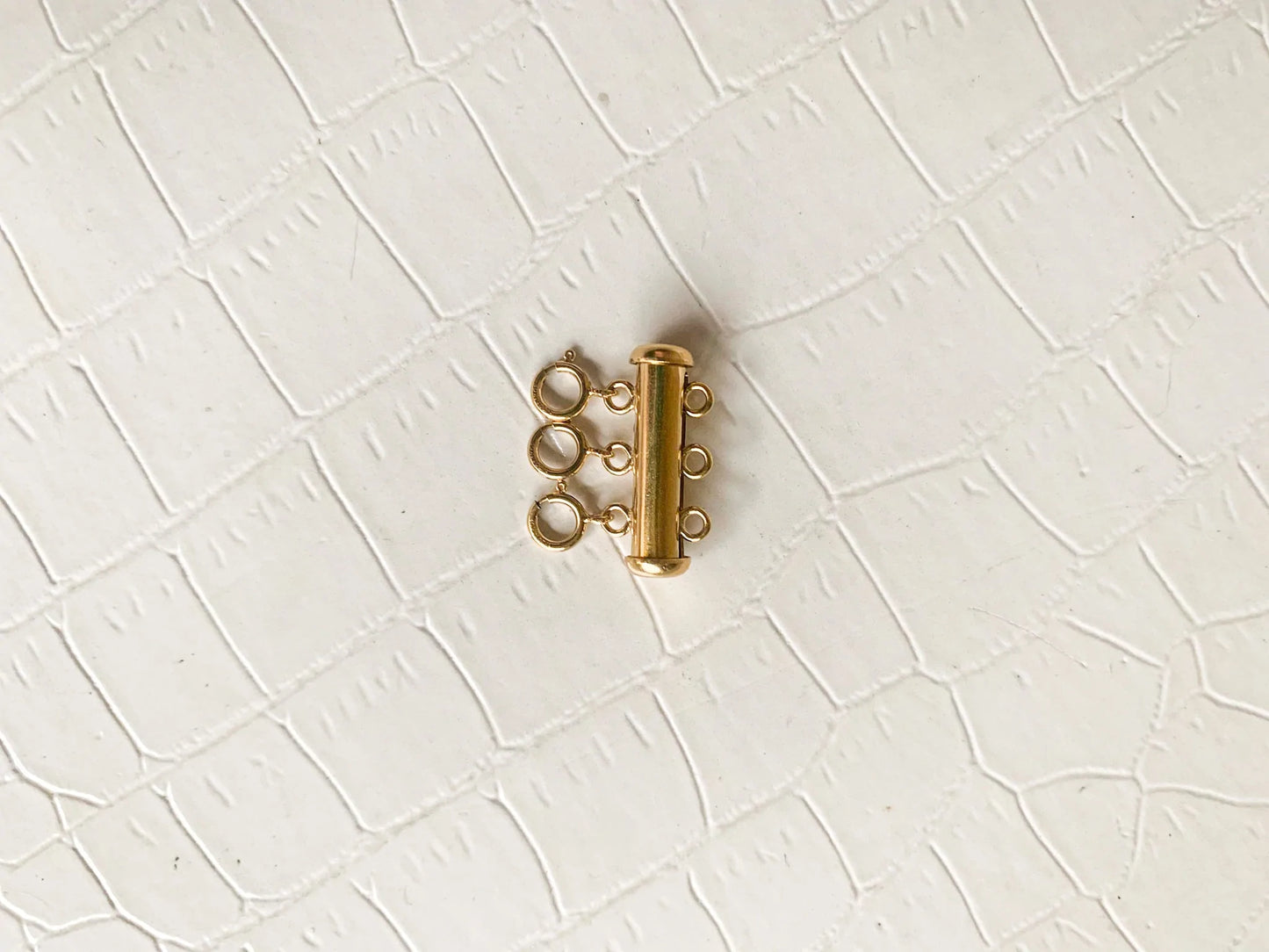 DRIP JEWELRY Gold-Filled Tube Layering Clasp