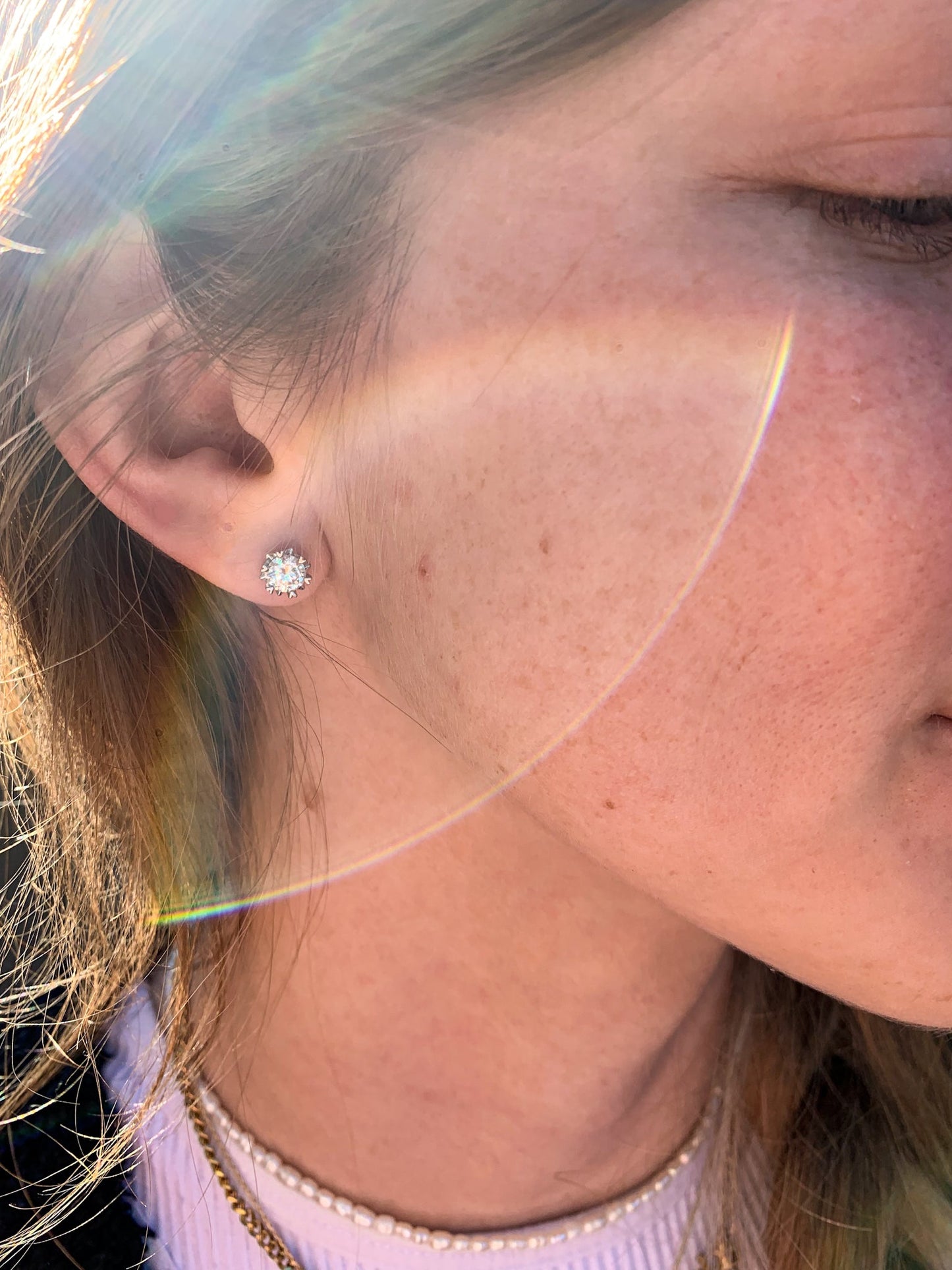 DRIP JEWELRY Moissanite Studs