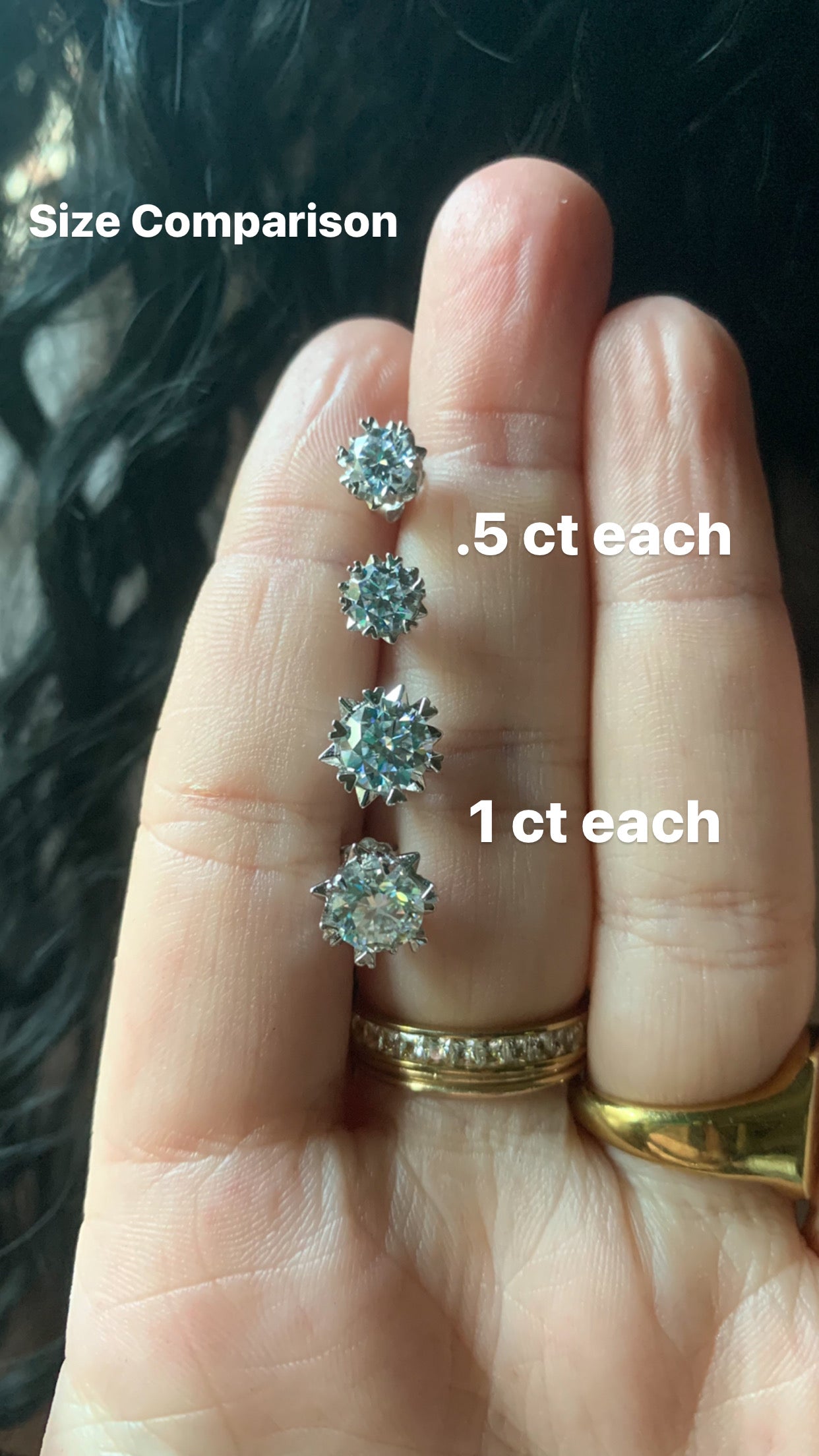 DRIP JEWELRY Moissanite Studs