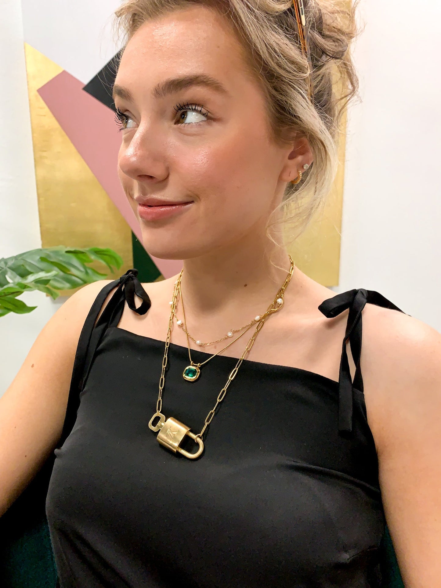 Drip Jewelry Necklace Pearl Station Necklace