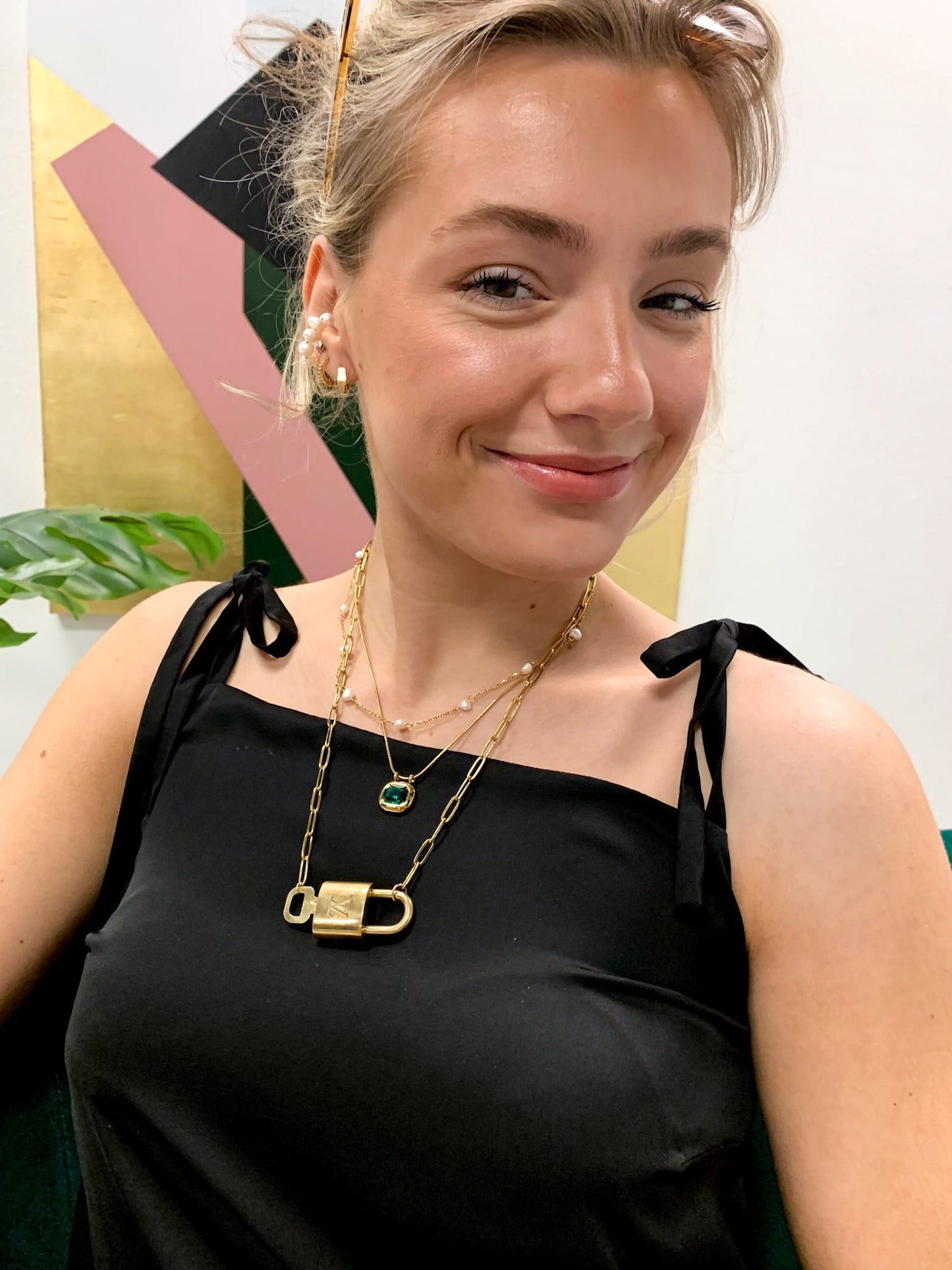 Drip Jewelry Necklace Pearl Station Necklace