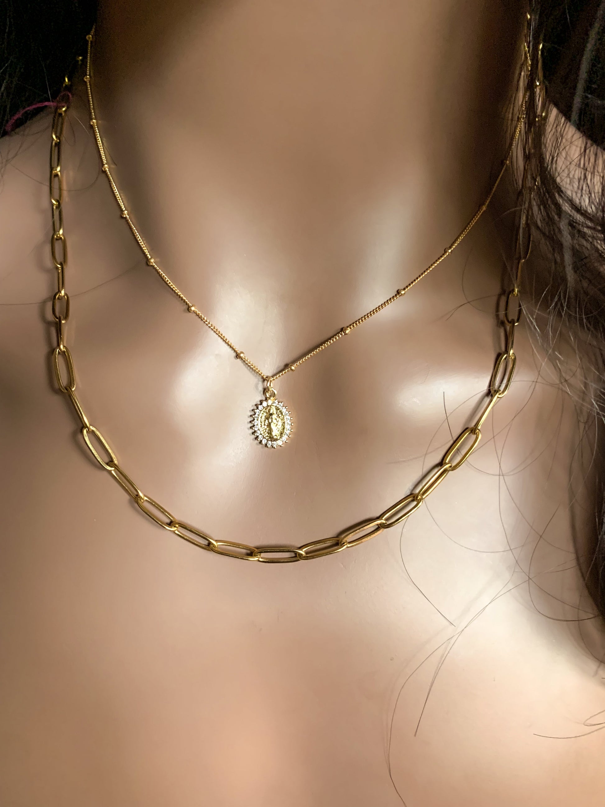 DRIP JEWELRY Necklaces Blessed Mother Necklace