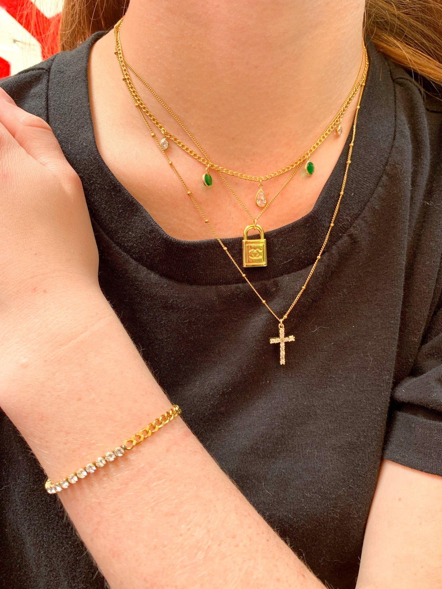 DRIP JEWELRY Necklaces Cross Necklace