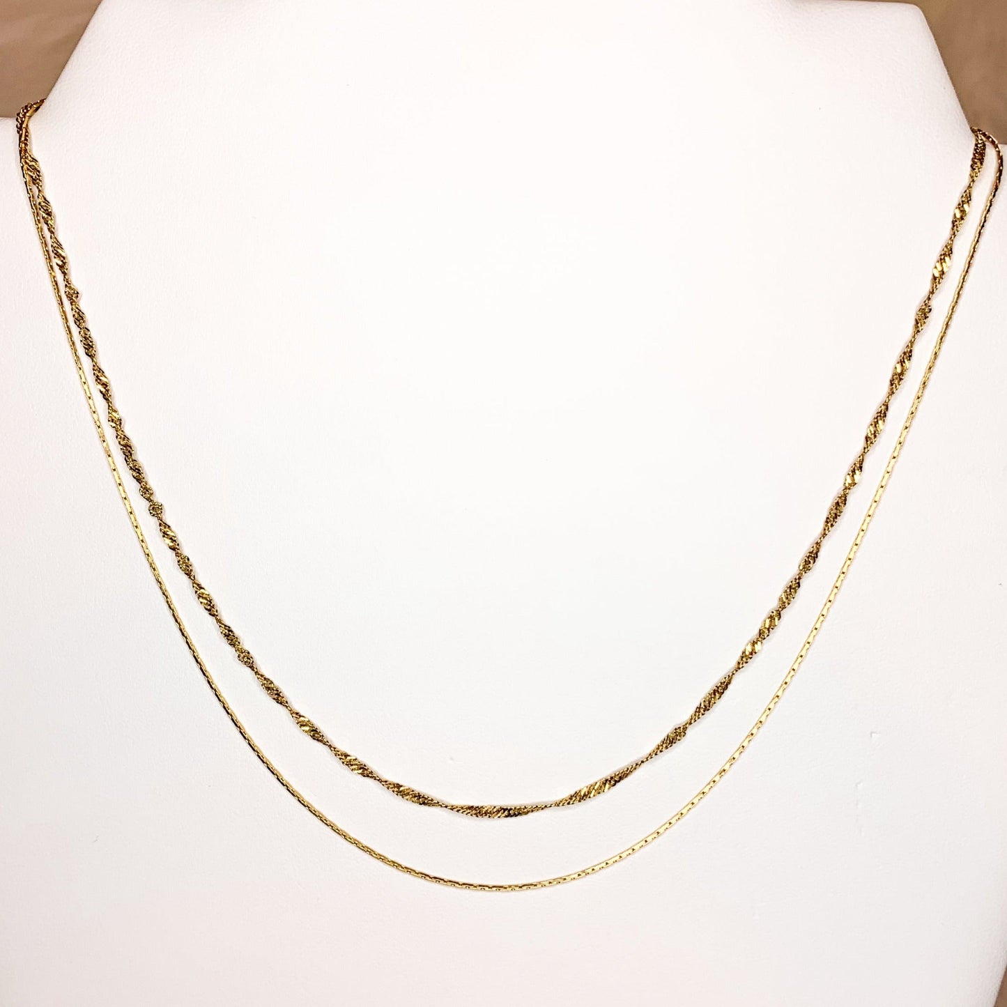 DRIP JEWELRY Necklaces Dainty Double 7.0