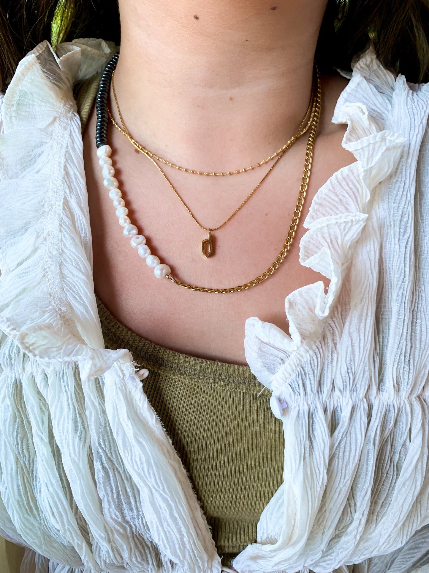 DRIP JEWELRY Necklaces Gabby's Initial Necklace