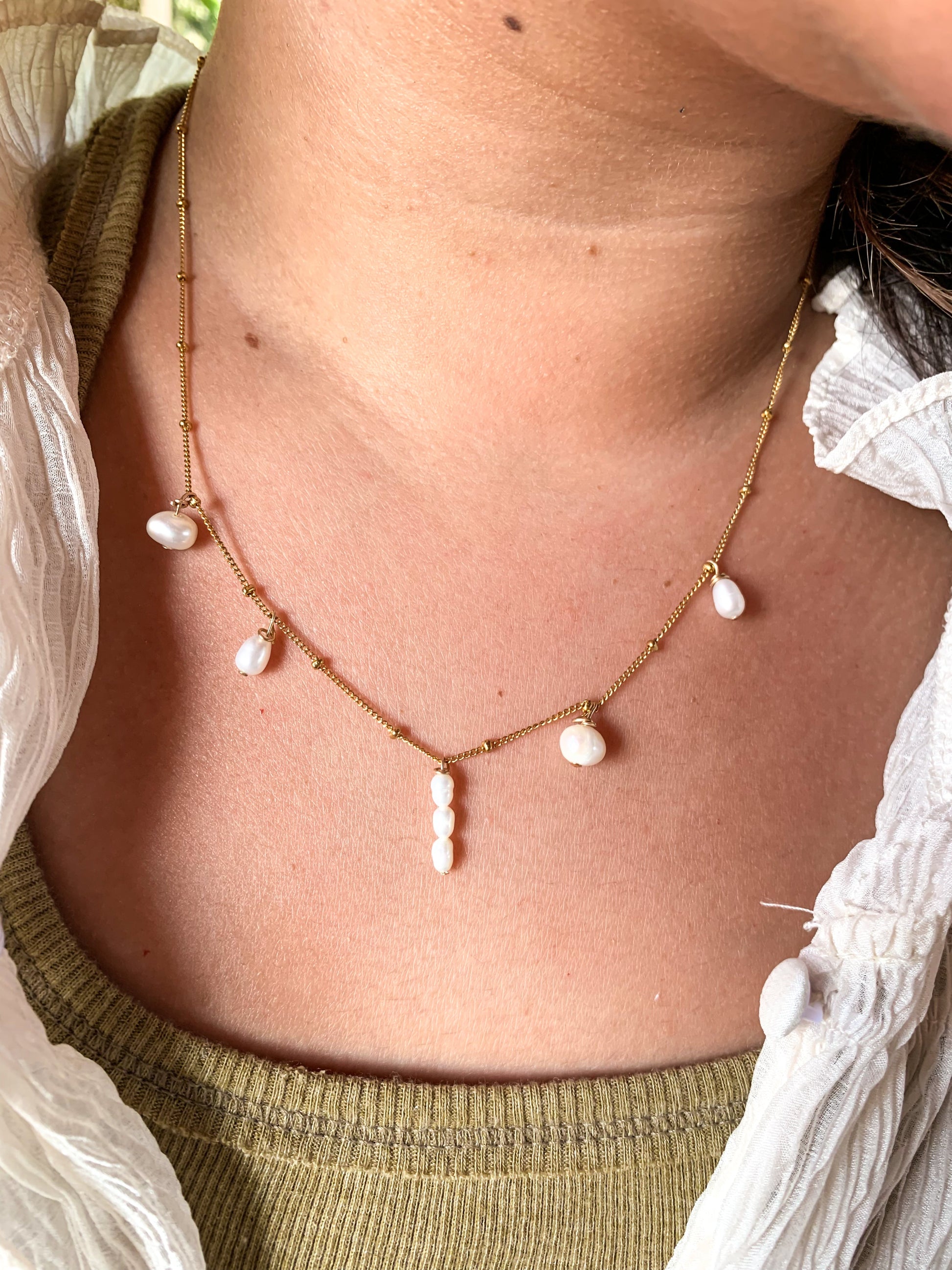 DRIP JEWELRY Necklaces Mixed Pearl Satellite
