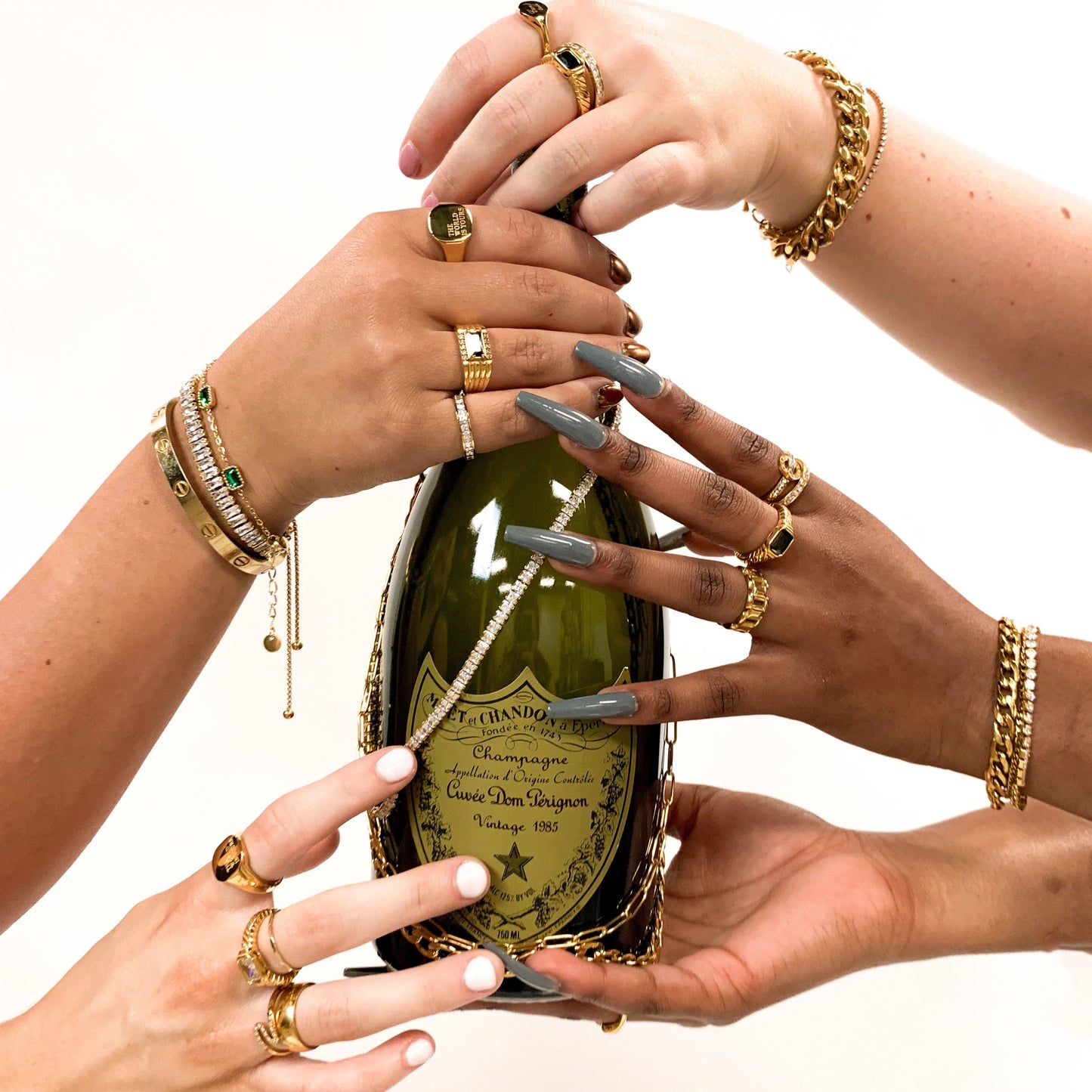 DRIP JEWELRY Tennis Baguette Bracelet (adjustable)