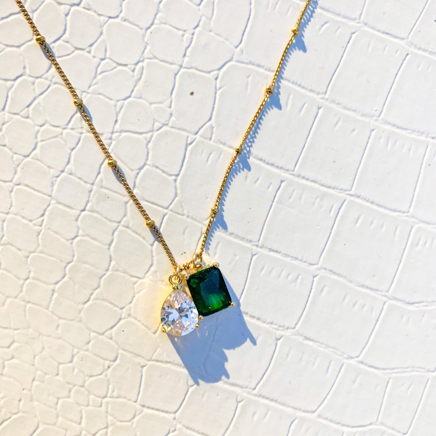 DRIP JEWELRY Toi et Moi Necklace