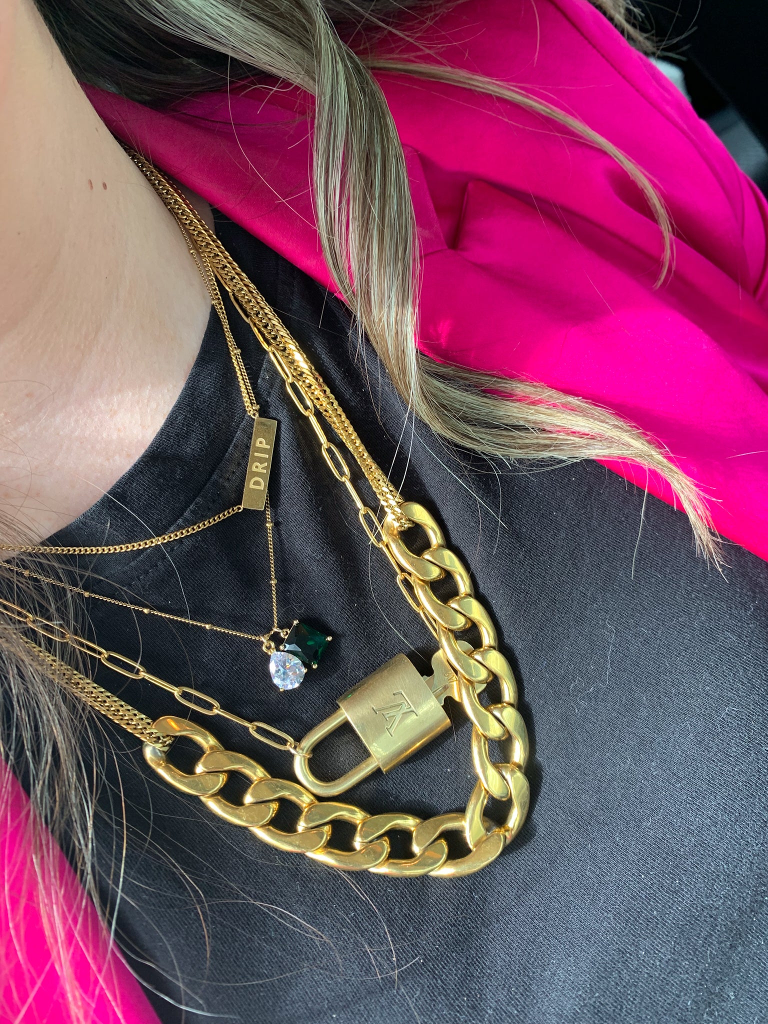 DRIP JEWELRY Toi et Moi Necklace