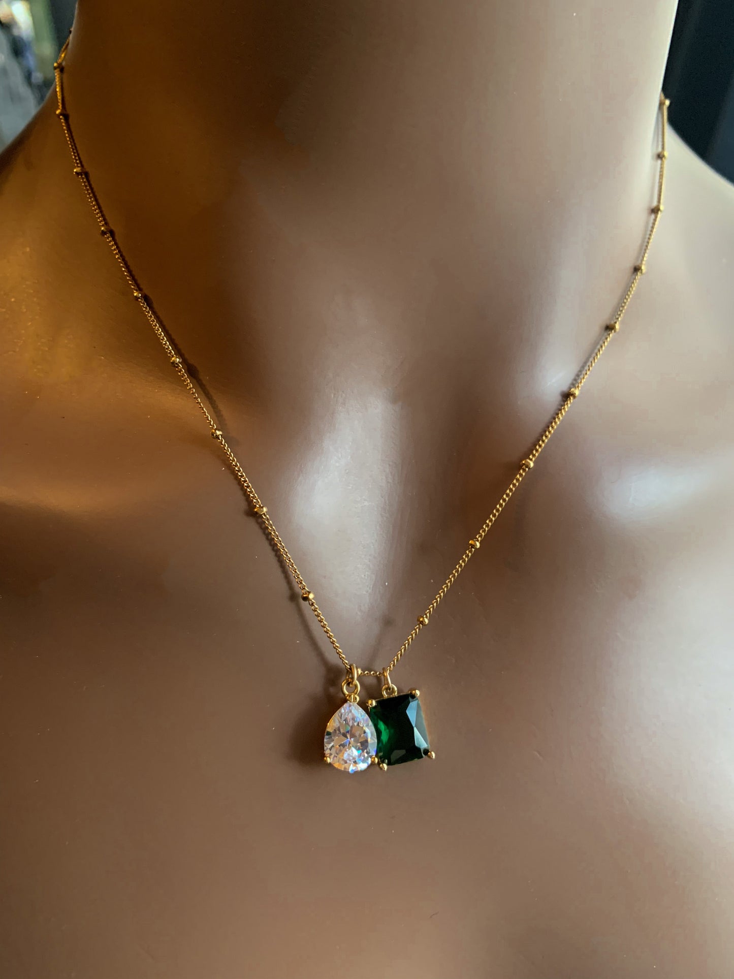 DRIP JEWELRY Toi et Moi Necklace